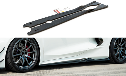 Side skirts diffusers chevrolet corvette c8