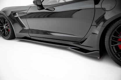 Side skirts diffusers chevrolet corvette z06 c7