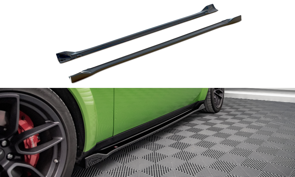 Side skirts diffusers dodge challenger srt hellcat widebody mk3