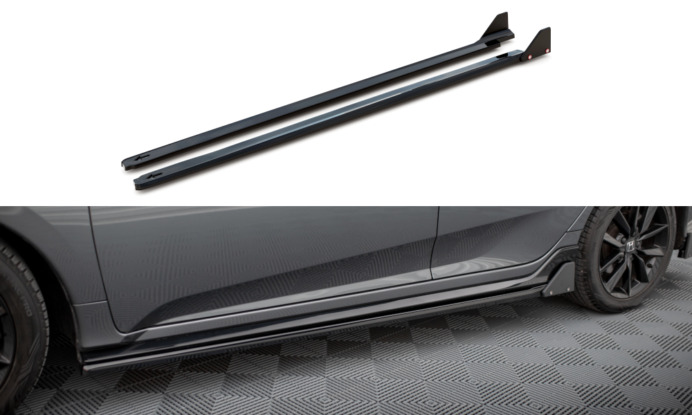 Side skirts diffusers + flaps honda civic sport mk 10