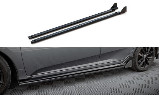 Side skirts diffusers + flaps honda civic sport mk 10
