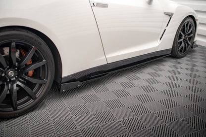 Side skirts diffusers + flaps nissan gtr r35 facelift