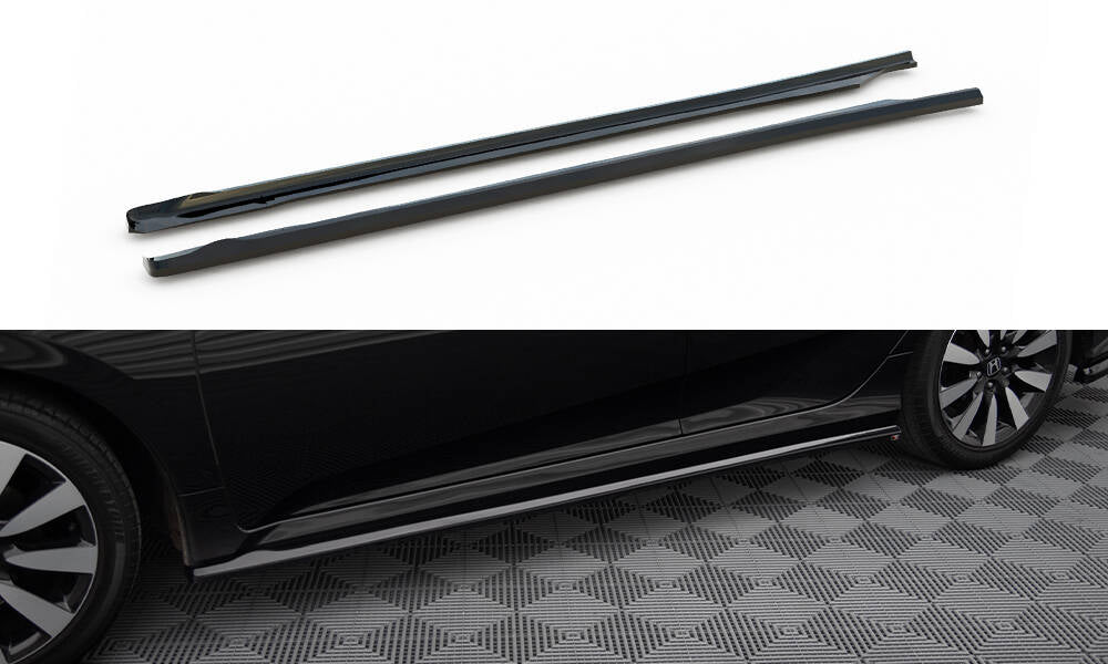 Side skirts diffusers honda civic sedan mk10 / mk10 facelift