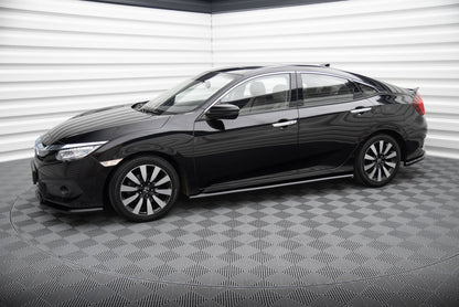 Side skirts diffusers honda civic sedan mk10 / mk10 facelift