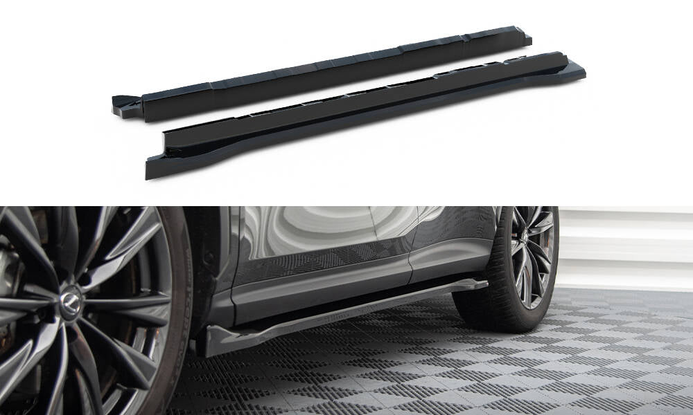 Side skirts diffusers lexus nx f-sport mk2