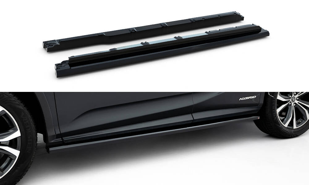 Side skirts diffusers lexus rx mk4 facelift (version without oem step rails)