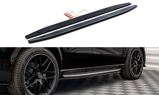 Side skirts diffusers mercedes-amg / amg-line gle coupe  c167 / c167 facelift