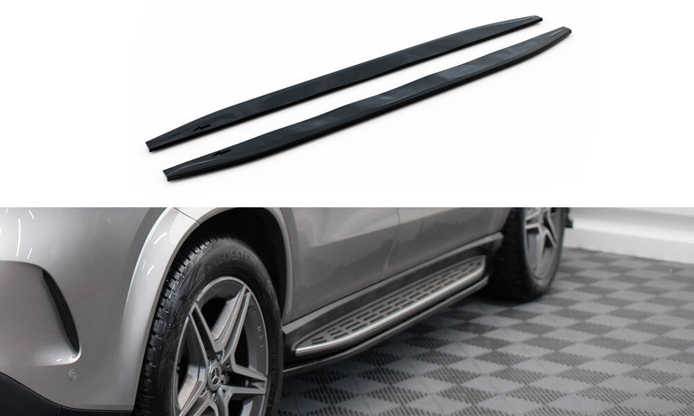 Side skirts diffusers mercedes-amg / amg-line gle suv w167 / w167 facelift