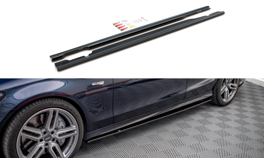 Side skirts diffusers mercedes-amg c 43 / amg-line w205