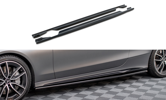 Side skirts diffusers mercedes-amg c43 coupe / cabrio c205 facelift / a205 facelift