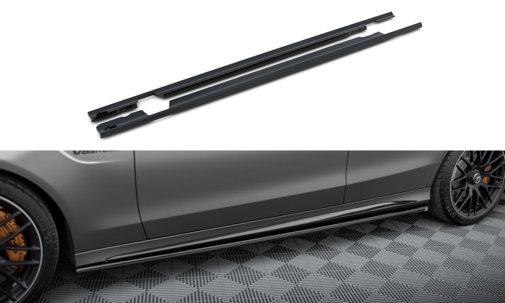 Side skirts diffusers mercedes-amg c63 sedan / estate w205 facelift