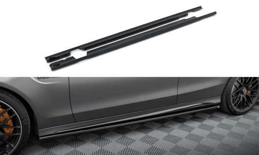 Side skirts diffusers mercedes-amg c63 sedan / estate w205 facelift
