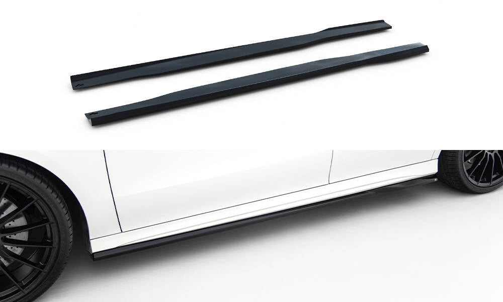 Side skirts diffusers mercedes-amg cla 35 / 45 coupe / shooting brake c118 facelift / x118 facelift