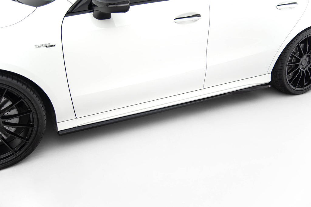 Side skirts diffusers mercedes-amg cla 35 / 45 coupe / shooting brake c118 facelift / x118 facelift