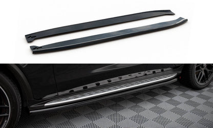 Side skirts diffusers mercedes-amg glc 63 suv / coupe x253 / c253