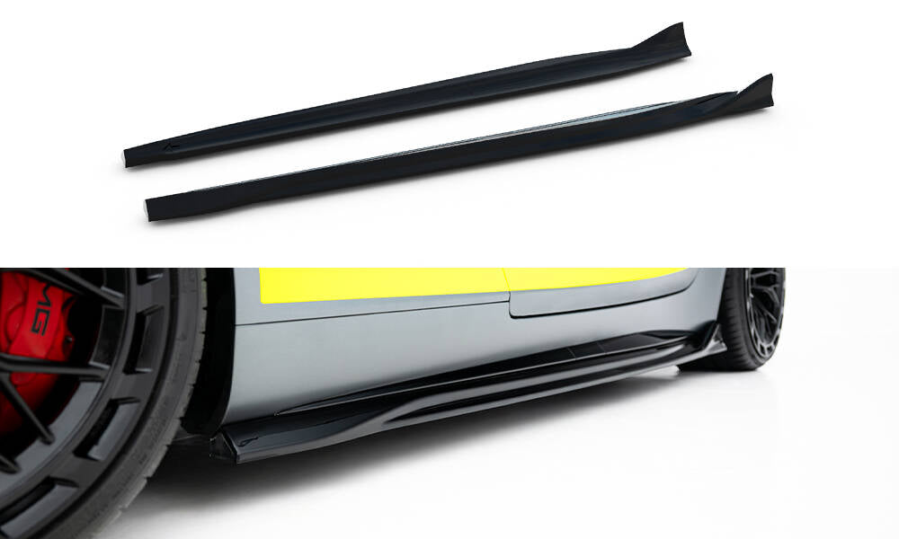 Side skirts diffusers mercedes-amg gt c c190 facelift
