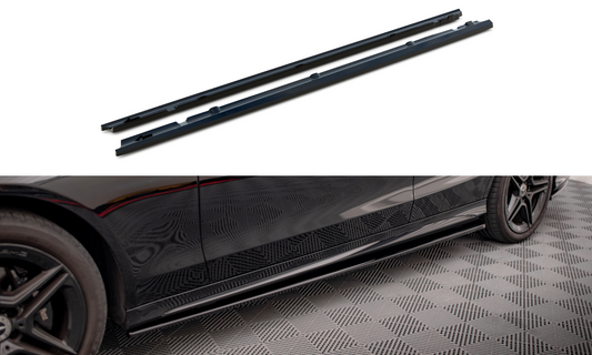 Side skirts diffusers mercedes-benz c43 / c amg-line sedan / estate w205 / s205 facelift