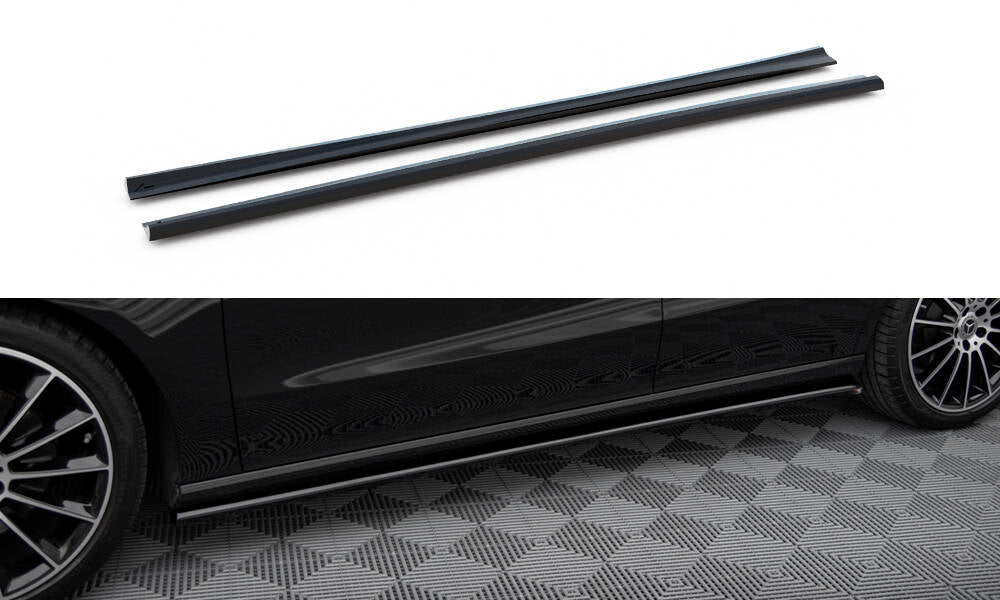 Side skirts diffusers mercedes-benz cla c118