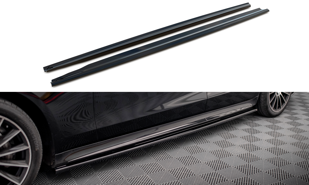 Side skirts diffusers mercedes-benz s long amg-line v223