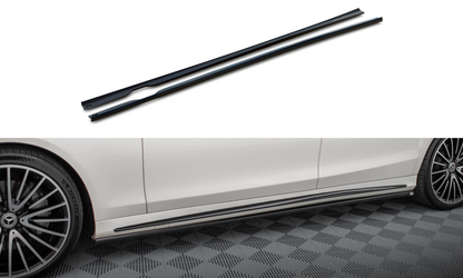 Side skirts diffusers mercedes-benz s long amg-line w222