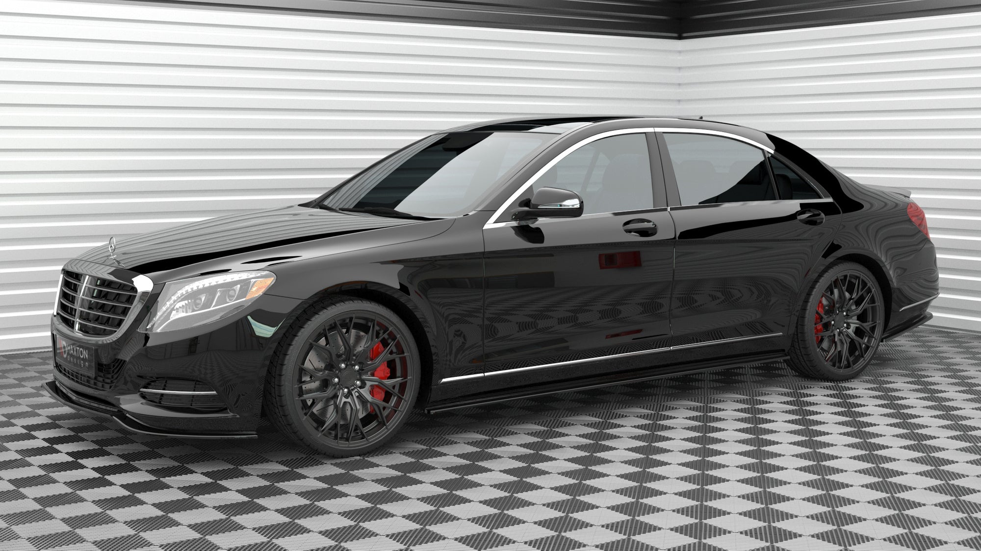 Side skirts diffusers mercedes-benz s long w222