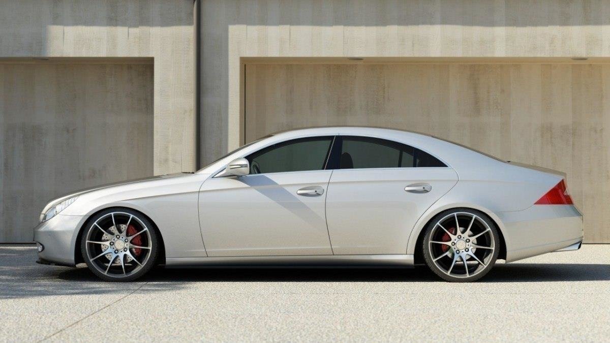 Side skirts diffusers mercedes c219