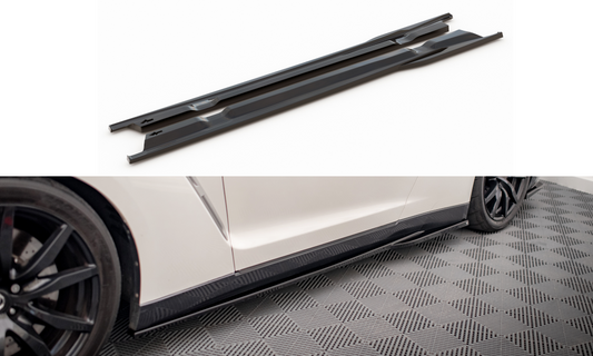 Side skirts diffusers nissan gtr r35 facelift