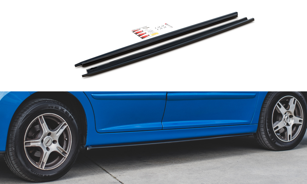 Side skirts diffusers peugeot 207 sport