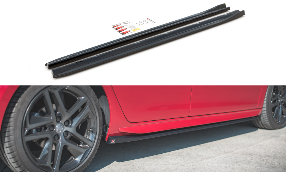 Side skirts diffusers peugeot 308 gt mk2 facelift