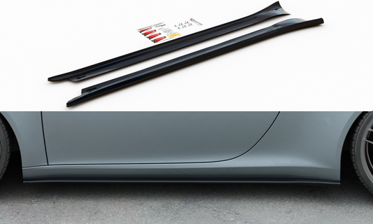 Side skirts diffusers porsche 911 carrera 991