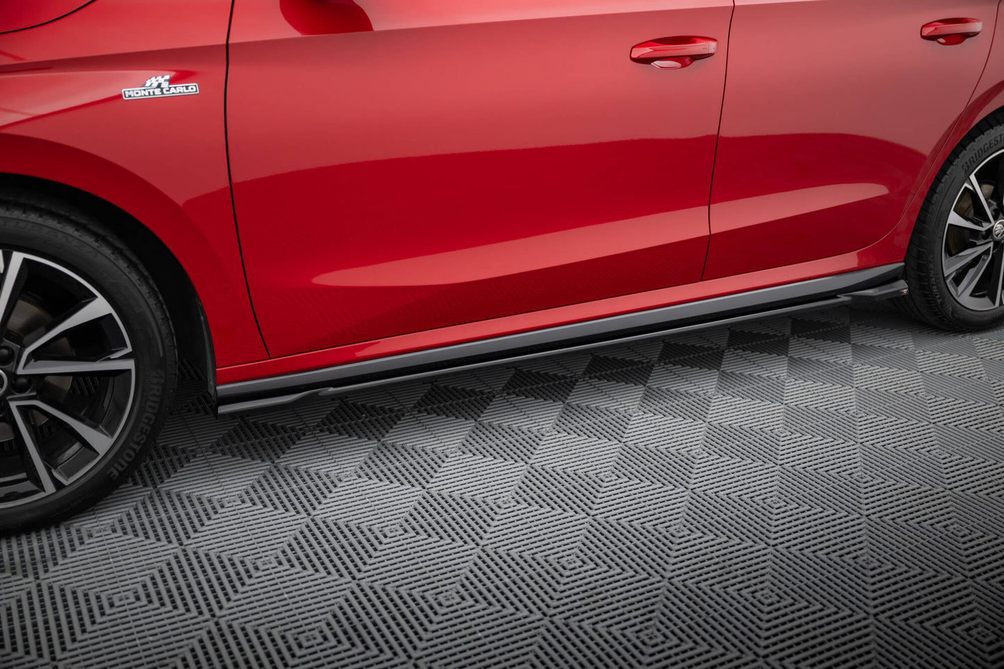 Side skirts diffusers skoda fabia monte carlo mk4