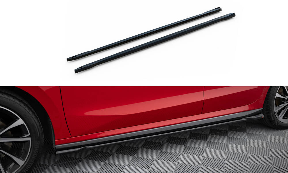 Side skirts diffusers skoda fabia monte carlo mk4