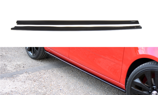 Side skirts diffusers skoda fabia rs mk2