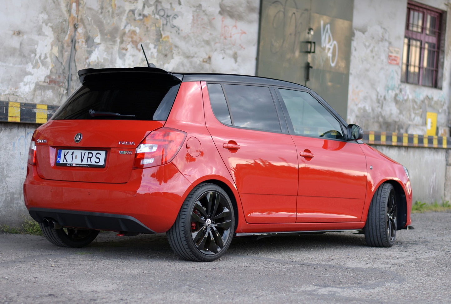 Side skirts diffusers skoda fabia rs mk2