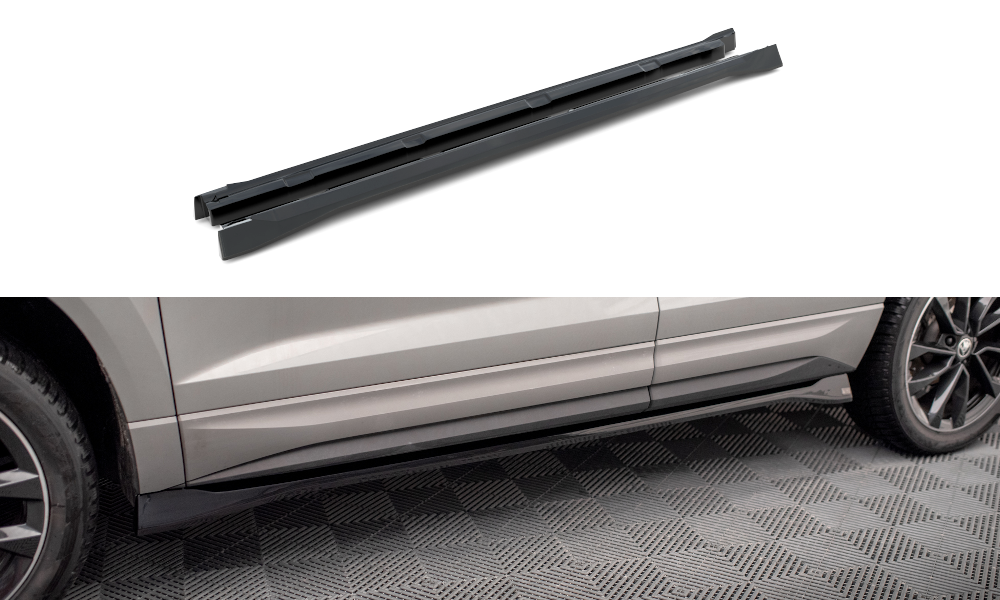 Side skirts diffusers skoda karoq sportline mk1