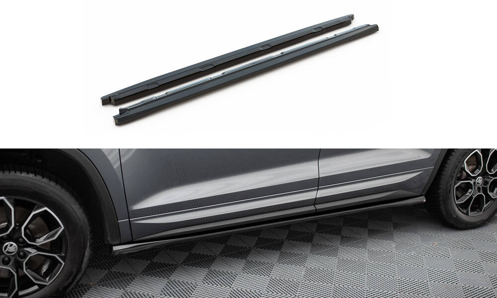 Side skirts diffusers skoda kodiaq sportline mk1 facelift