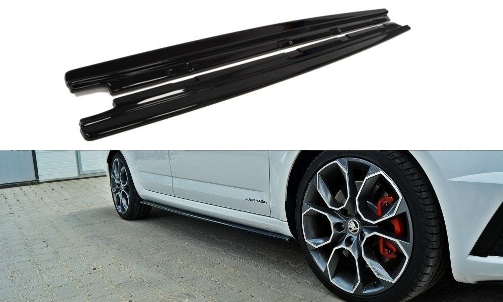 Side skirts diffusers skoda octavia rs mk3 / mk3 fl hatchback / kombi