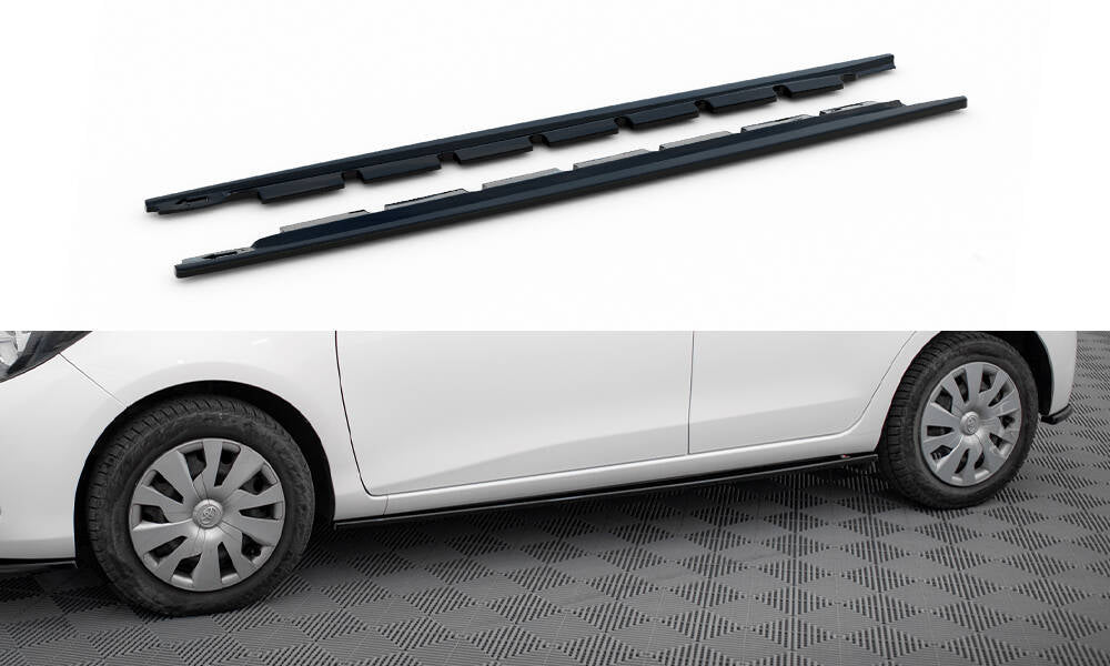 Side skirts diffusers toyota yaris mk3 facelift