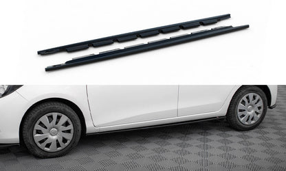 Side skirts diffusers toyota yaris mk3 facelift
