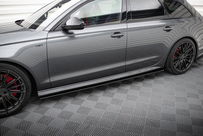 Side skirts diffusers v.1 audi a6 / a6 c7 s-line/ s6 c7 facelift