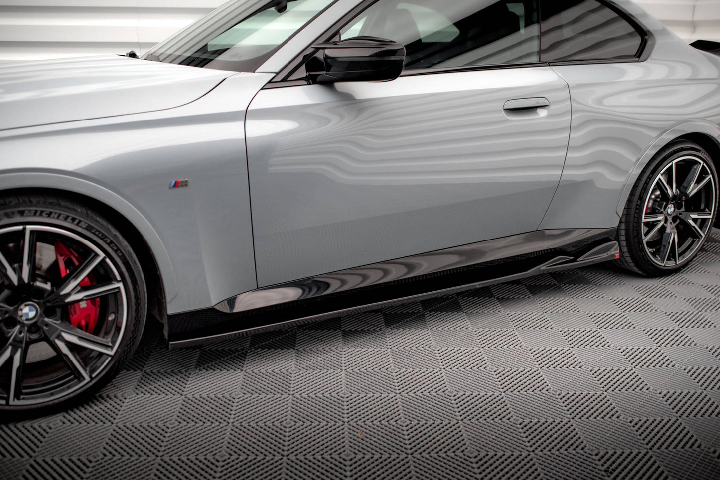 Side skirts diffusers v.1 bmw 2 coupe m-pack / m240i g42