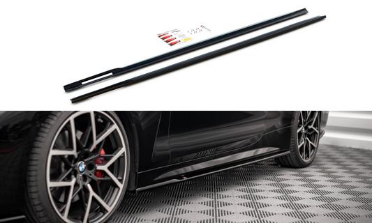 Side skirts diffusers v.1 bmw 4 m-pack / m440i g22 / g23 / g22 facelift / g23 facelift
