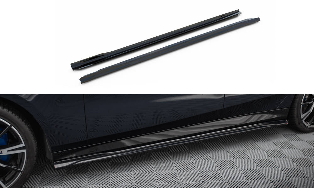 Side skirts diffusers v.1 bmw 5 m-pack g60