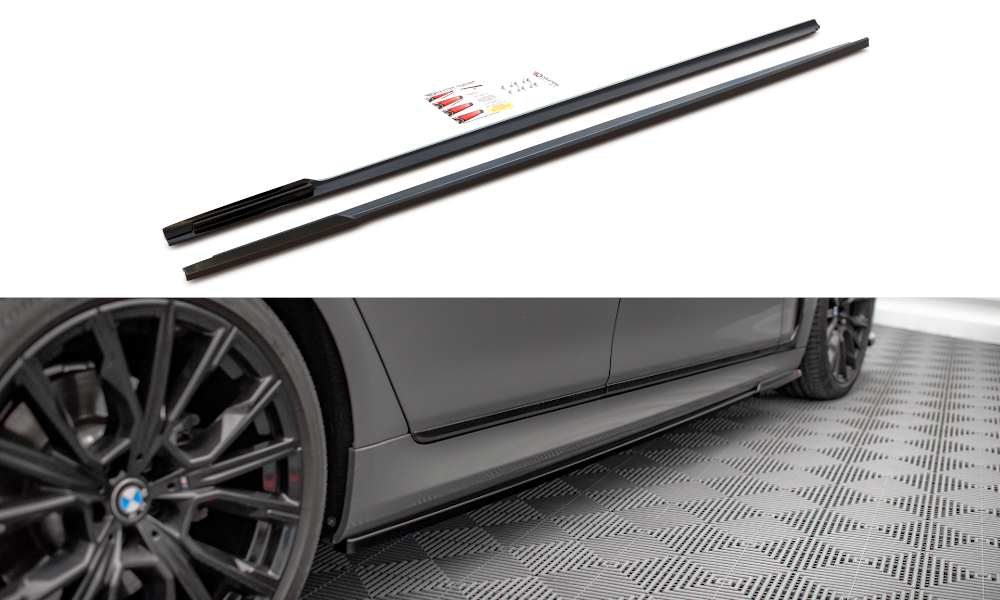 Side skirts diffusers v.1 bmw 7 m-pack g11
