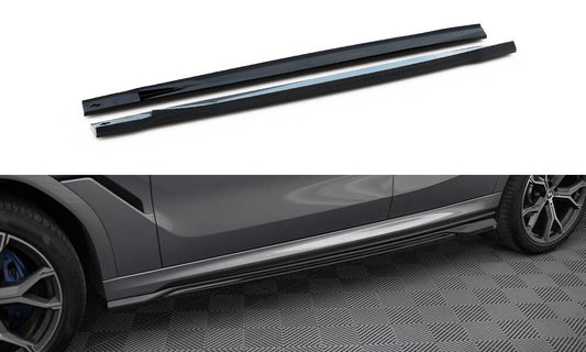 Side skirts diffusers v.1 bmw x6 m-pack g06 facelift