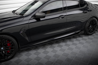 Side skirts diffusers v.1 + flaps bmw m8 gran coupe f93 / 8 gran coupe m-pack g16