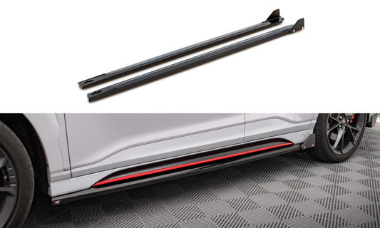 Side skirts diffusers v.1 + flaps hyundai kona n mk1