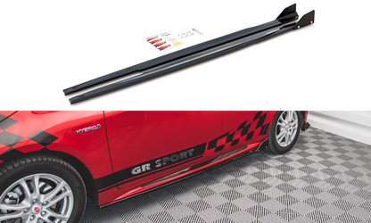 Side skirts diffusers v.1 + flaps toyota corolla gr sport hatchback xii