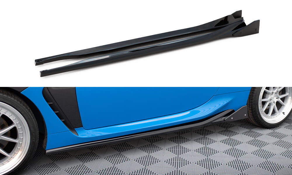 Side skirts diffusers v.1 + flaps toyota gr86 mk1