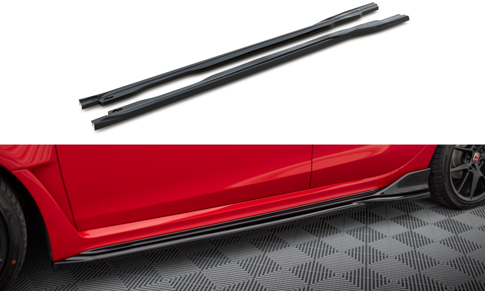 Side skirts diffusers v.1 honda civic type-r mk 11